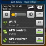 Quick Battery Android Widget