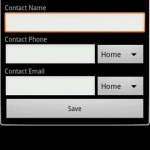 3D Contact List Android App