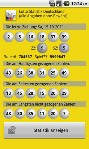 Lottozahlen Archiv Statistik