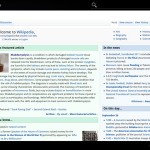 Wikipedia for Honeycomb Tablet