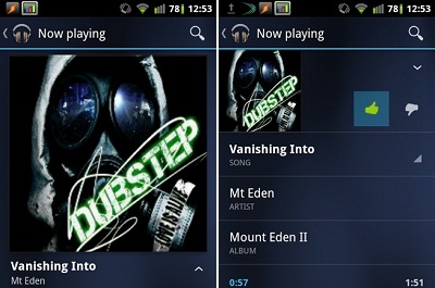 Musik Player - Android Ice Cream Sandwich