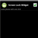 Screen Lock Widget