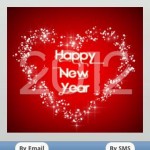 New year 2012 Greeting cards
