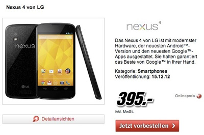 Google Nexus 4 Teaser