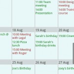 Touch Calendar Android App
