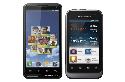 Motorola Defy Mini u. Motoluxe Teaser