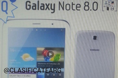 Samsung Galaxy Note 8.0 Teaser